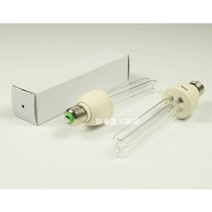 廠家直銷220V25W紫外線燈管螺口E27紫外線殺菌燈有臭氧